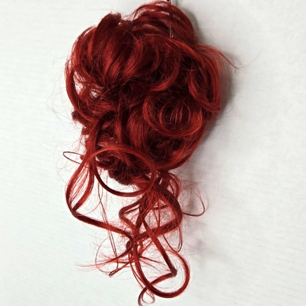 1H25227 NWT Messy Bun Hair Holder Burgundy - Picture 3 of 5
